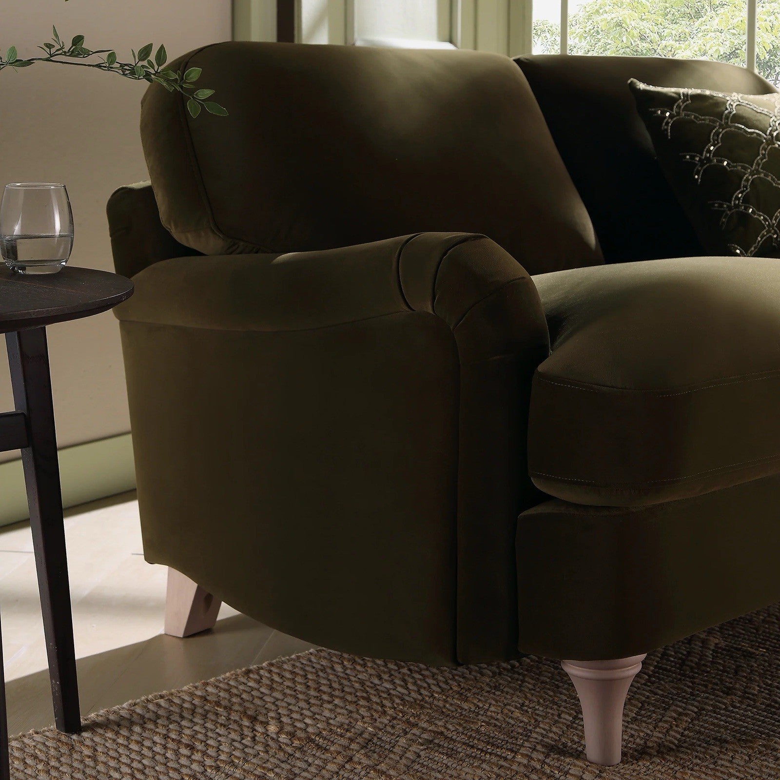 Daals Daphnis Seaweed Velvet Sofa, 2-Seater RRP 559