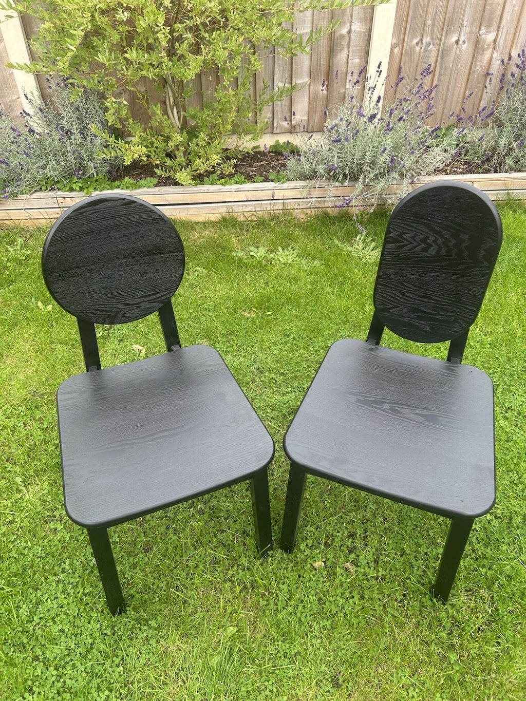 La Redoute Set of 2 Black Tribal Ash Chairs