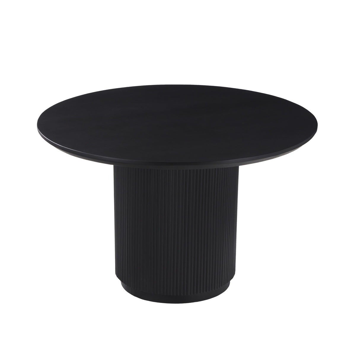 Corndell Lucas Black Round Pedestal Dining Table RRP £679