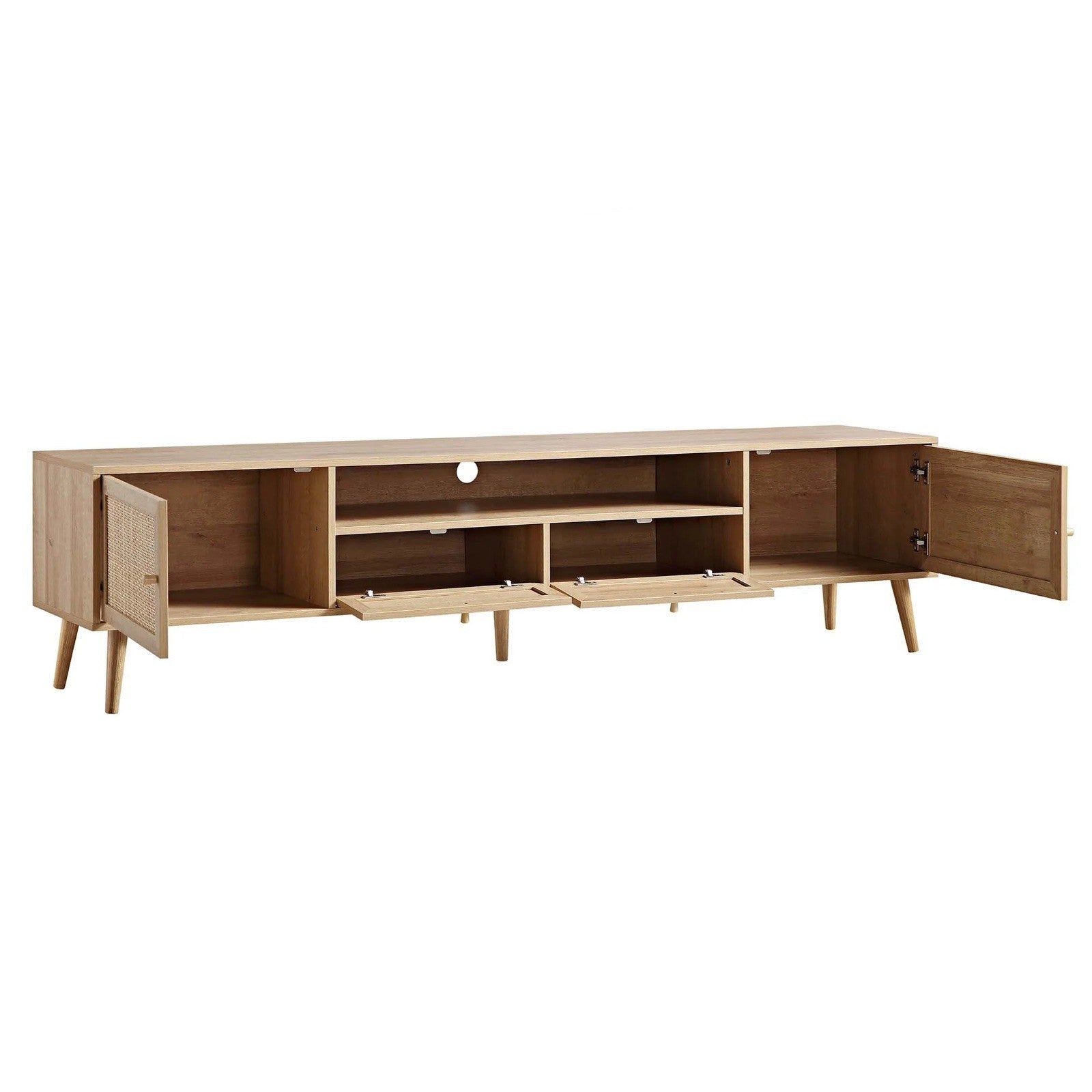 Daals Frances Woven Rattan 200cm Wide TV Unit, Natural
