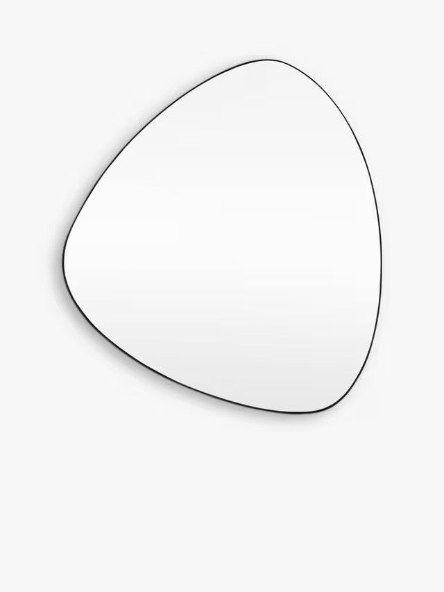 GALLERY DIRECT CAESARS LARGE ORGANIC MIRROR BLACK