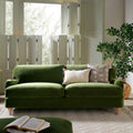 Daals Daphnis Fern Green Velvet Sofa, 3-Seater RRP 699