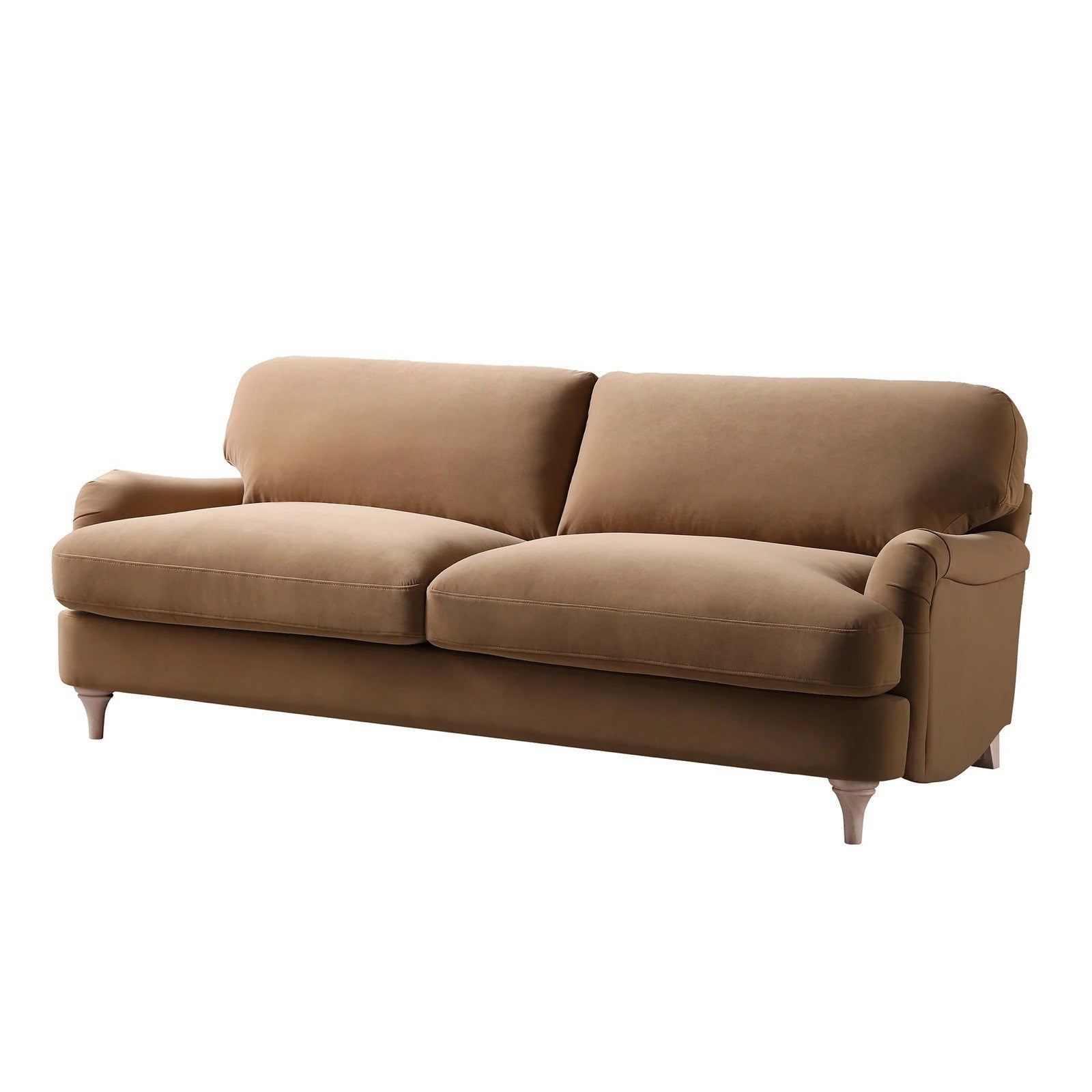Daals Daphnis Camel Velvet Sofa, 3-Seater RRP 699