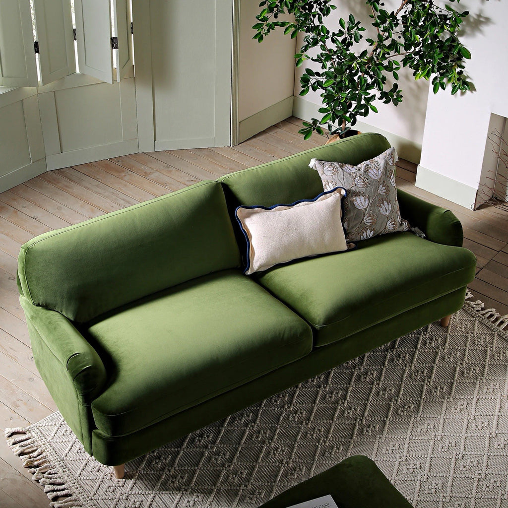 Daals Daphnis Fern Green Velvet Sofa, 3-Seater RRP 699