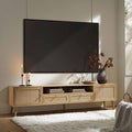 Daals Frances Woven Rattan 200cm Wide TV Unit, Natural
