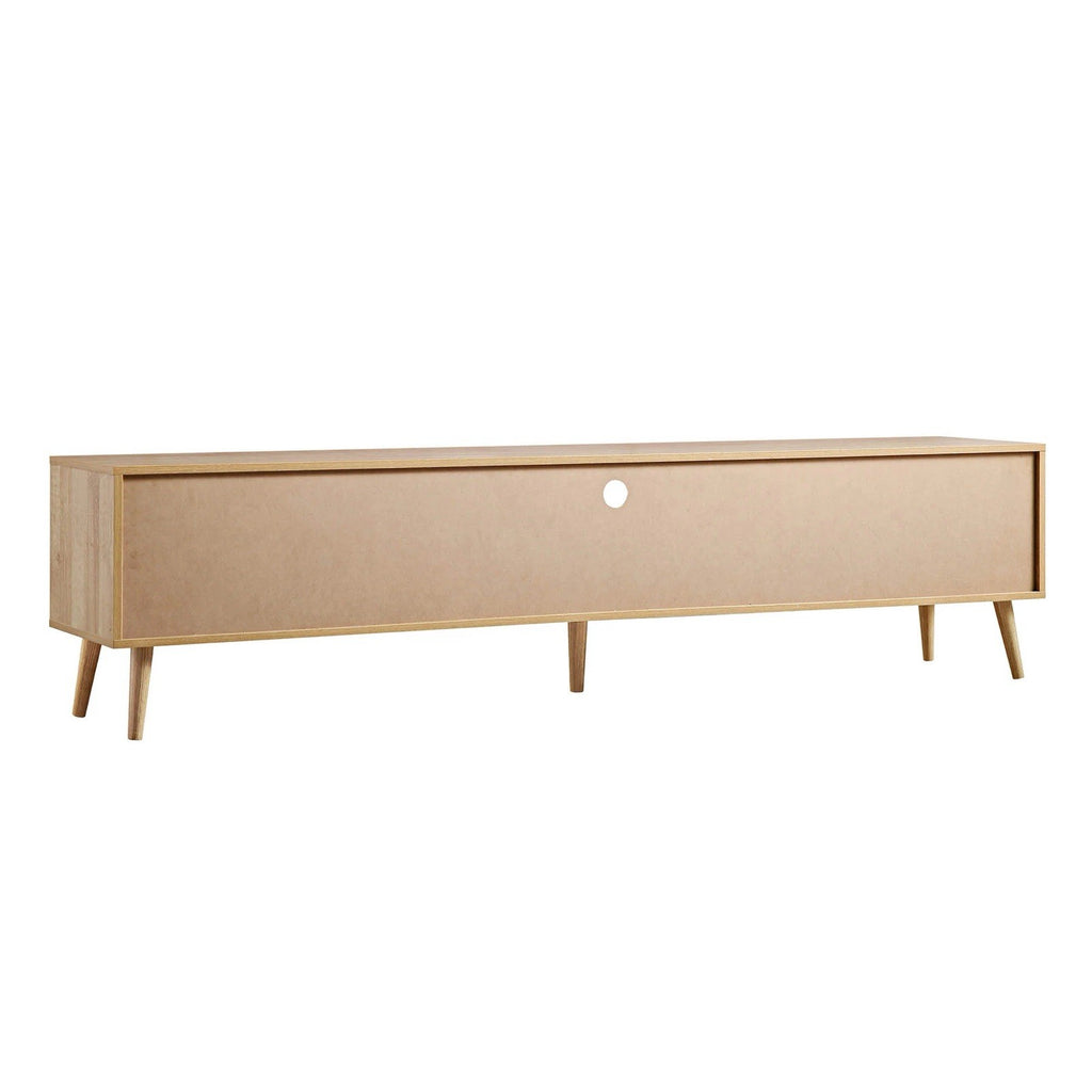 Daals Frances Woven Rattan 200cm Wide TV Unit, Natural