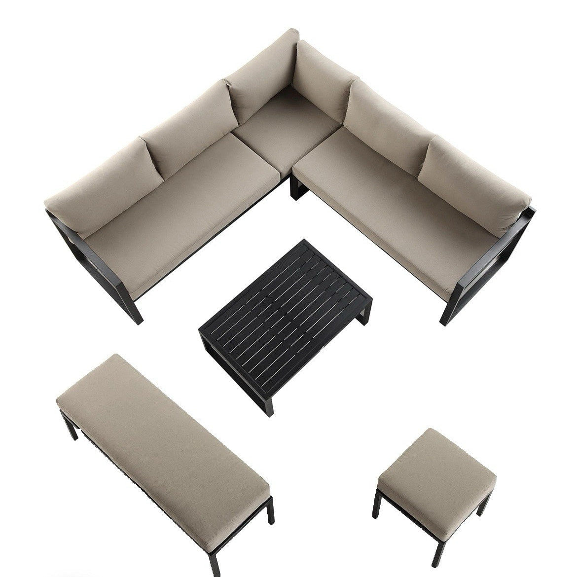 Daals Albany Aluminium Corner Sofa Set