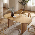 Daals Maru Oval 6-8 Seater Extending Oak Pedestal Dining Table, Oak