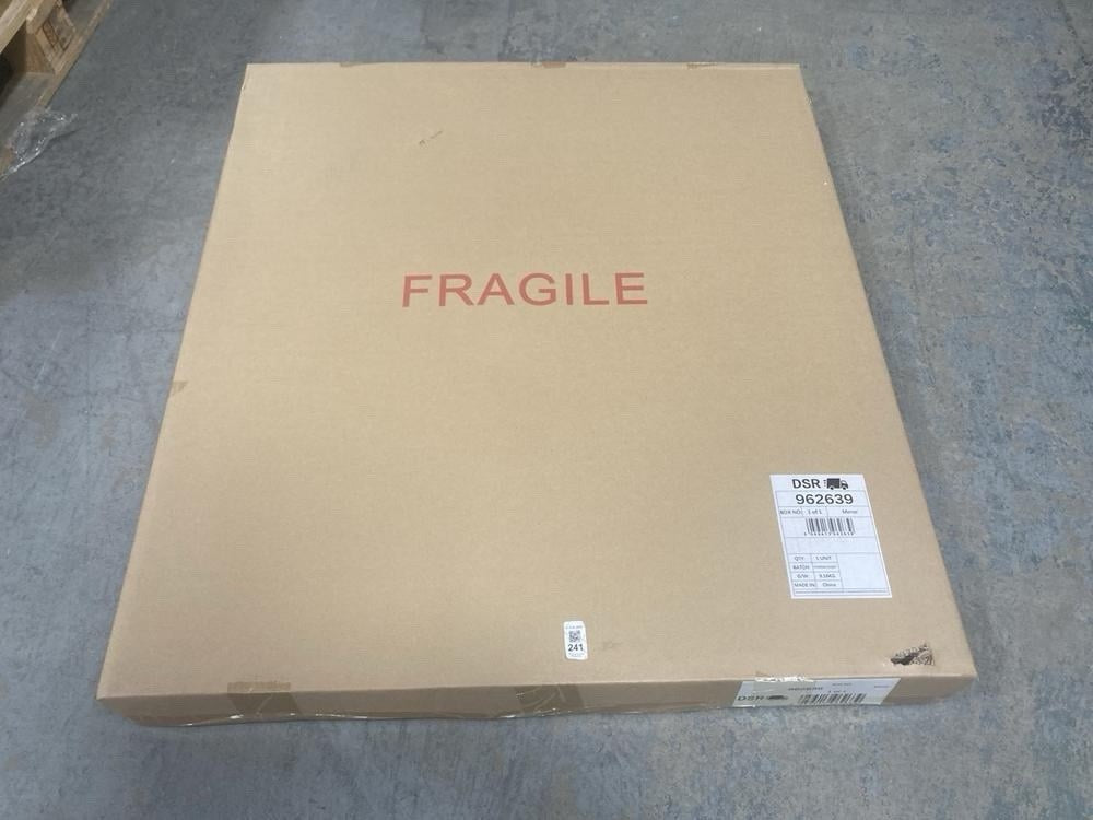 GALLERY DIRECT CAESARS LARGE ORGANIC MIRROR BLACK